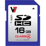 16 GB - Class 4 Hukommelseskort & USB Stik V7 SDHC Class 4 16GB