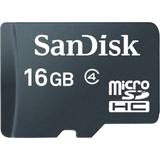SanDisk Class 4 Hukommelseskort & USB Stik SanDisk MicroSDHC Class 4 16GB