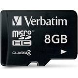 8 GB - Class 4 Hukommelseskort & USB Stik Verbatim MicroSDHC Class 4 8GB