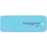 Integral 64 GB Hukommelseskort & USB Stik Integral Pastel 64GB USB 2.0