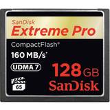 Compact Flash Hukommelseskort SanDisk Extreme Pro Compact Flash 160MB/s 128GB