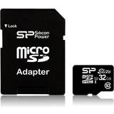 Silicon Power Hukommelseskort & USB Stik Silicon Power Elite MicroSDHC Class 10 UHS-I U1 40/15MB/s 32GB +SD Adapter