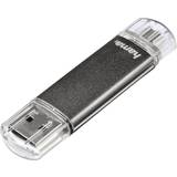 Hama 64 GB Hukommelseskort & USB Stik Hama FlashPen Laeta Twin 64GB USB 2.0