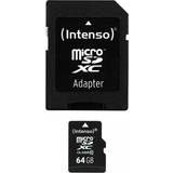 Micro sd kort 64 gb class 10 Intenso MicroSDXC Class 10 64GB