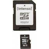 16 GB - microSDHC Hukommelseskort Intenso MicroSDHC UHS-I U1 16GB