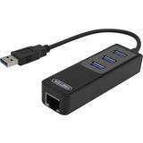 USB-Hubs Deltaco USB3-GIGA3