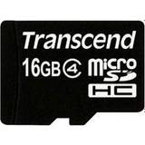 16 GB - Class 4 Hukommelseskort Transcend MicroSDHC Class 4 16GB
