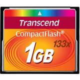 1 GB - Compact Flash Hukommelseskort & USB Stik Transcend Compact Flash 1GB (133x)