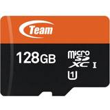 Team Class 10 Hukommelseskort & USB Stik Team MicroSDXC UHS-I U1 128GB (400x)