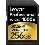 Lexar Media USB 2.0 Hukommelseskort & USB Stik Lexar Media SDXC Professional UHS-II U3 150MB/s 256GB (1000x)
