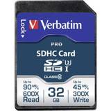 Verbatim SDHC Hukommelseskort & USB Stik Verbatim Pro SDHC UHS-I U3 90/45MB/s 32GB