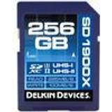 Delkin 256 GB Hukommelseskort Delkin SDXC UHS-II U3 285/100MB/s 256GB (1900x)