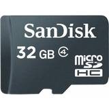 SanDisk microSDHC Hukommelseskort SanDisk MicroSDHC Class 4 32GB