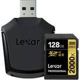Lexar Media U1 Hukommelseskort & USB Stik Lexar Media SDXC Professional UHS-II U3 300MB/s 128GB (2000x)