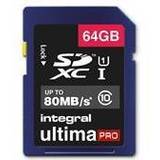 Integral 64 GB Hukommelseskort Integral UltimaPro SDXC UHS-I U1 80MB/s 64GB