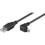 2.0 - Et stik - USB-kabel Kabler Goobay USB 2.0 kabel A hane - vinklad Micro B hane, 1.8 meter 1.8m