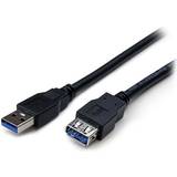 Guld - USB A-USB A - USB-kabel Kabler StarTech SuperSpeed USB A - USB A M-F 3.0 2m