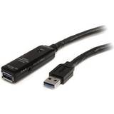 StarTech 3,0 - USB-kabel Kabler StarTech Active USB A - USB A M-F 3.0 5m