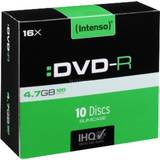 Optisk lagring Intenso DVD-R 4.7GB 16x Slimcase 10-Pack