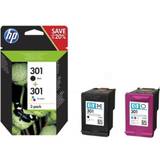 Hp 301 sort HP 301 (N9J72AE) 2-pack (Black)