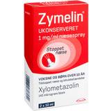 Xylometazolinhydroklorid Håndkøbsmedicin Zymelin Ukonserveret 1mg/ml 10ml 2 stk Næsespray