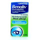 Øjendråber Håndkøbsmedicin Benaliv 0.5mg/ml 4ml Øjendråber