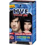 Fedtet hår Permanente hårfarver Schwarzkopf Live Color XXL #99 Deep Black