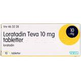 Teva Håndkøbsmedicin Loratadin Teva 10mg 10 stk Tablet
