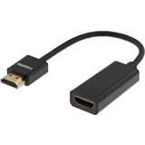 HDMI - Kabeladaptere - PVC Kabler Deltaco HDMI - HDMI Adapter M-F 0.1m