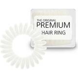 Spiralelastikker - hvide Hårelastikker Premium The Original Hair Ring 3 Pack White