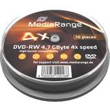 Dvd rw medie MediaRange DVD-RW 4.7GB 4x Spindle 10-Pack
