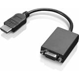 HDMI-kabler - Han – Hun - Sort Lenovo HDMI - VGA M-F 0.2m
