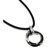 Astrid & Agnes Carro Short Necklace - Silver/Black/Transparent