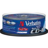 Optisk lagring Verbatim CD-R Crystal 700MB 52x Spindle 25-Pack