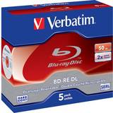 Optisk lagring Verbatim BD-RE 50GB 2x Jewelcase 5-Pack