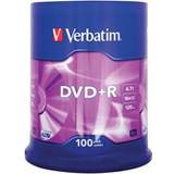 Cd r 100 stk Verbatim DVD+R 4.7GB 16x Spindle 100-Pack