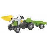 Rolly Toys Heste Legetøj Rolly Toys Rolly Kid Tractor With Frontloader & Trailer Green