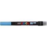 Blå Pensler Uni Posca PCF-350 Brush Tip Light Blue