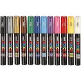 Marker penne Uni Posca PC-1M Extra Fine Bullet 12-pack
