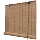 Brun Roll-up gardiner vidaXL Bamboo 100x160cm
