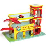 Parkeringshuse & Garager Le Toy Van Dino's Red Garage