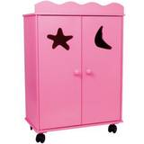 Dukkehusmøbler Dukker & Dukkehus Legler Dolls Wardrobe Pink
