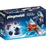Plastlegetøj - Rummet Legetøjsbil Playmobil Satellite Meteoroid Laser 6197