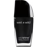 Wet N Wild Negleprodukter Wet N Wild Shine Nail Color Black Creme