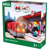 Trælegetøj Legetøjsbil BRIO World Metro Railway Set 33513
