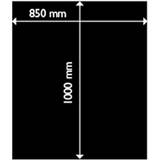 Sort Gulvplader Aduro Steel Floor Hearth Rectangle 1.5mm 85X100cm