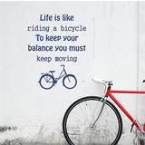NiceWall Life is like riding a Bicycle Vægdekoration