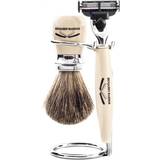 Hvid Barbersæt Benjamin Barber Duke MP 3-part Shaving Set