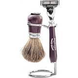 Benjamin Barber Barbertilbehør Benjamin Barber Nobel 3-part Shaving Set Wengé Safety Razor
