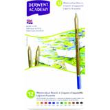 Blå Akvarelpenne Derwent Academy Watercolour Pencils 12-pack